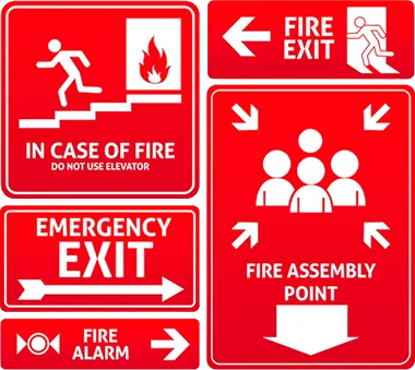 Placas de sinalização fotoluminescente